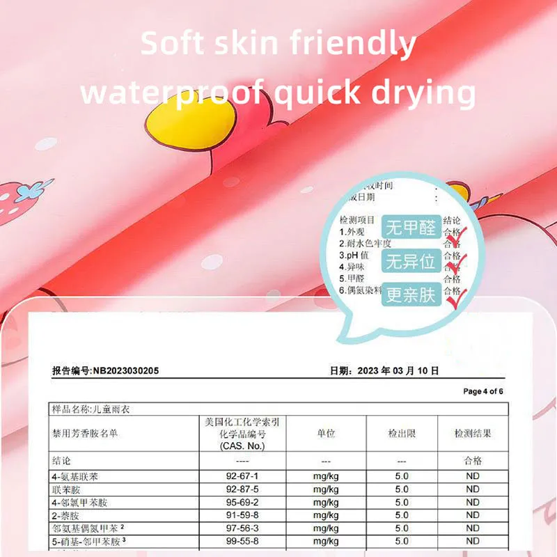 EVA Raincoat Children's Raincoat 80-140cm Girl Boy Baby Raincoat Rain-Proof Clothes Kindergarten Poncho Waterproof Rainwear Suit - Image 5