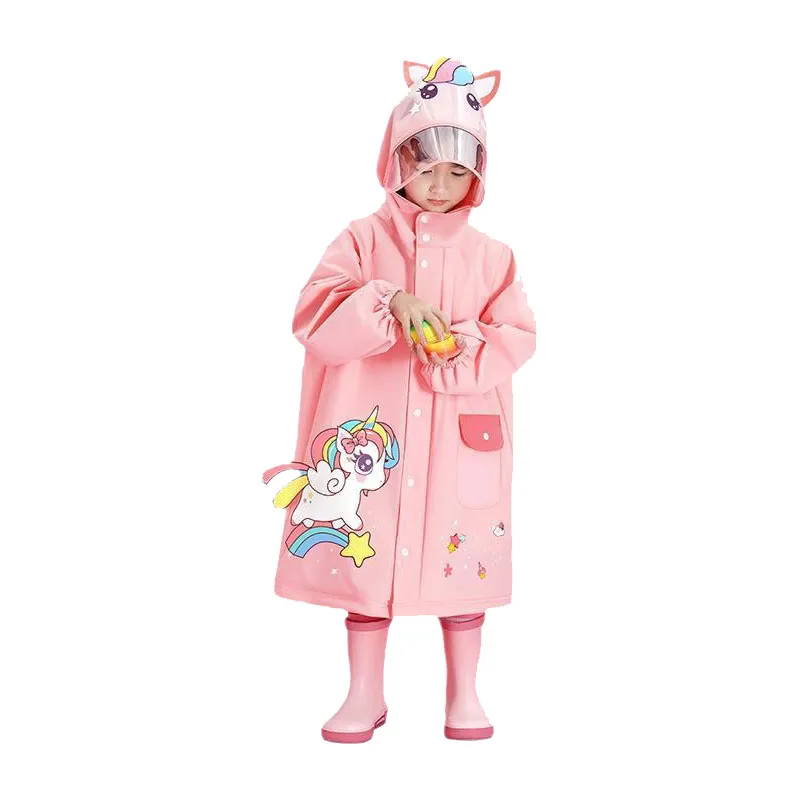 EVA Raincoat Children's Raincoat 80-140cm Girl Boy Baby Raincoat Rain-Proof Clothes Kindergarten Poncho Waterproof Rainwear Suit - Image 6