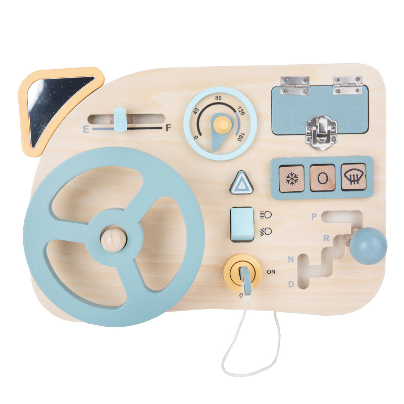 Young Children's Early Education Car Simulation Steering Wheel Driving Learning Unlocking Educational Toys - Image 5