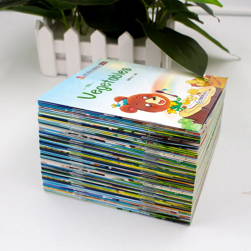 60pcs/Set Video Reading Children's English Early Learning Picture Book Storybook Enlightenment Cognitive Tale Bedtime Story - Image 2