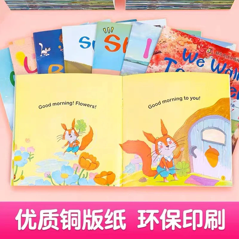 60pcs/Set Video Reading Children's English Early Learning Picture Book Storybook Enlightenment Cognitive Tale Bedtime Story - Image 5