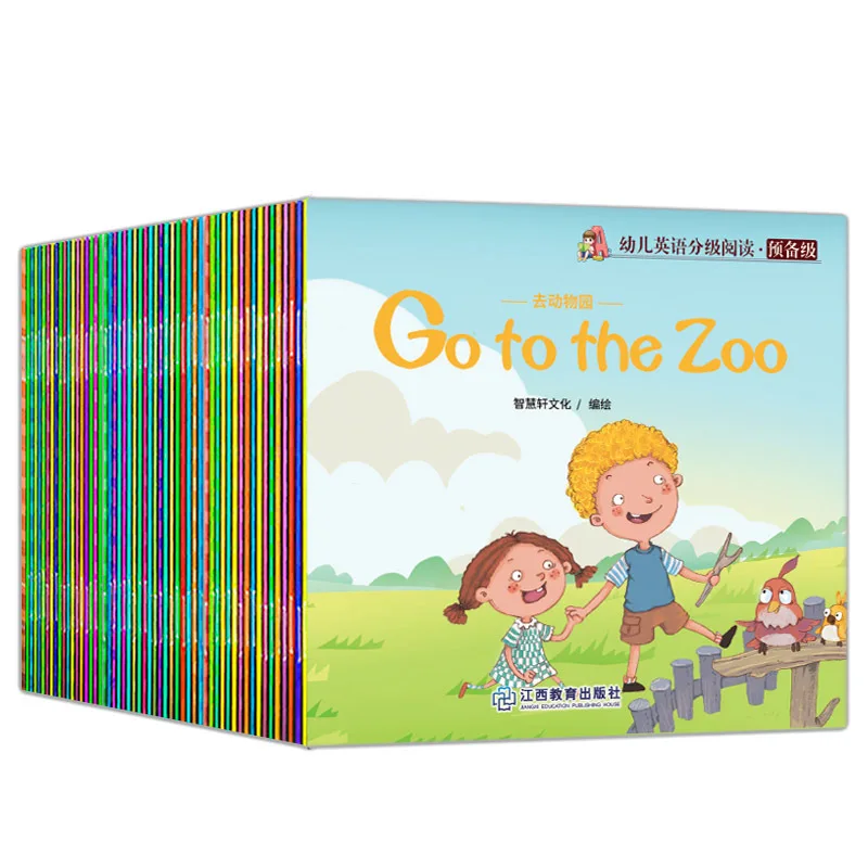 60pcs/Set Video Reading Children's English Early Learning Picture Book Storybook Enlightenment Cognitive Tale Bedtime Story