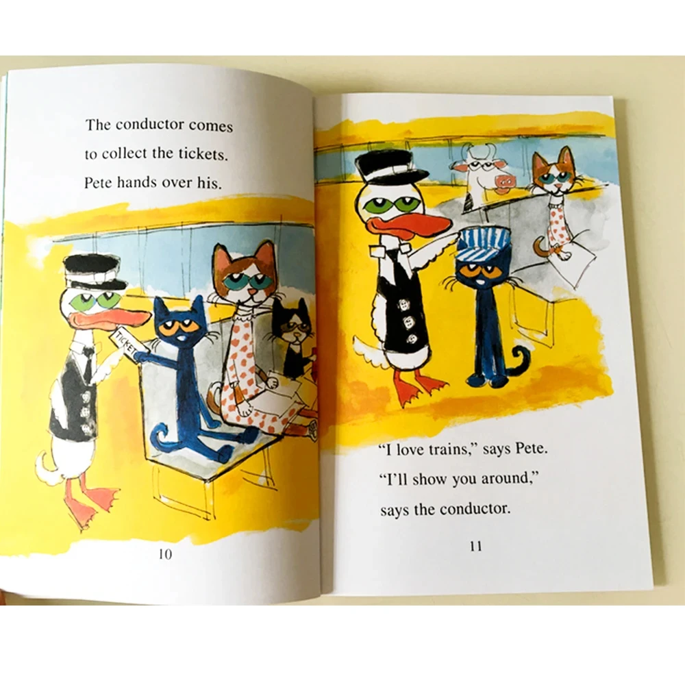 Pete The Cat Picture Books Kids Babies Famous Stories Learning English Stories Children's Book Set Bedtime Reading Gifts For Bab - Image 6